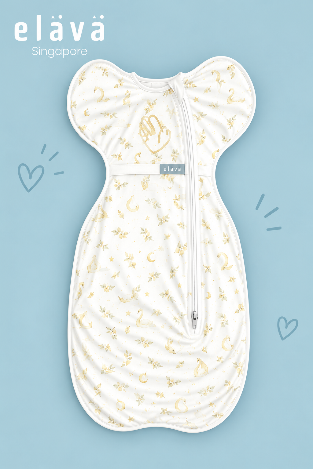 Elava Swaddle with Anti-Startle (Millet) Pouch